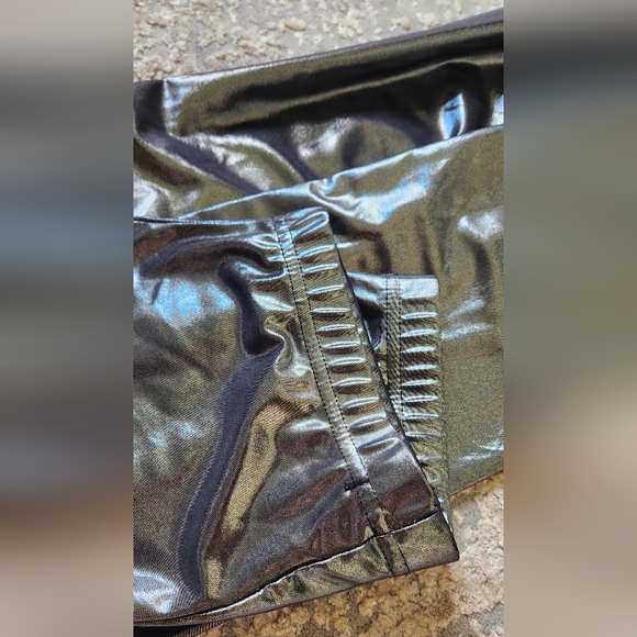 Metallic Silver Women's Pants - Picture 4 of 4